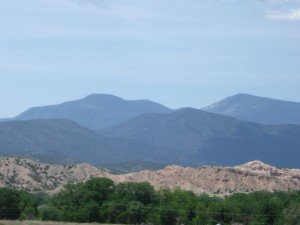 Jemez mountains in Alcalde