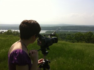 Filming idyllic Hudson River views at Olana